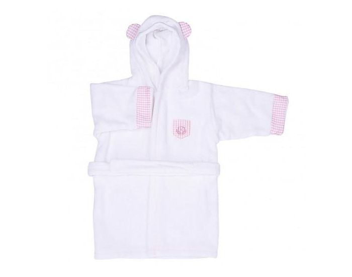 SEVIRA KIDS Peignoir bb et enfant  capuche en coton bio GOTS - Dreams Rose