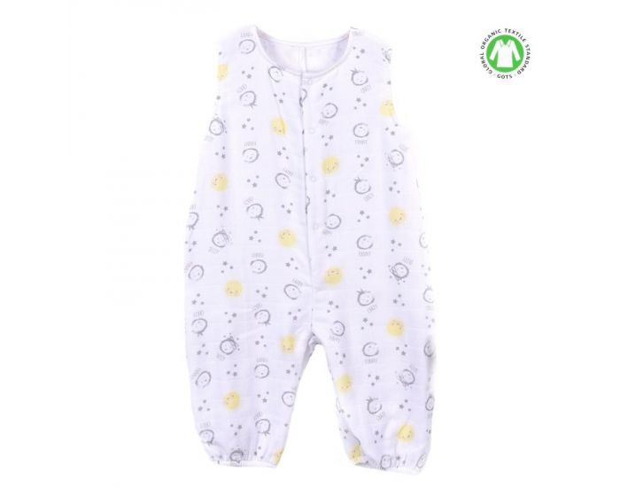 SEVIRA KIDS Gigoteuse  pieds en mousseline de coton biologique - Collection Enfant Jaune