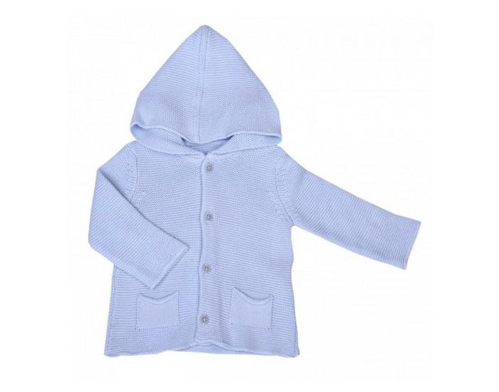 SEVIRA KIDS Cardigan bb en tricot - maille de coton biologique Bleu