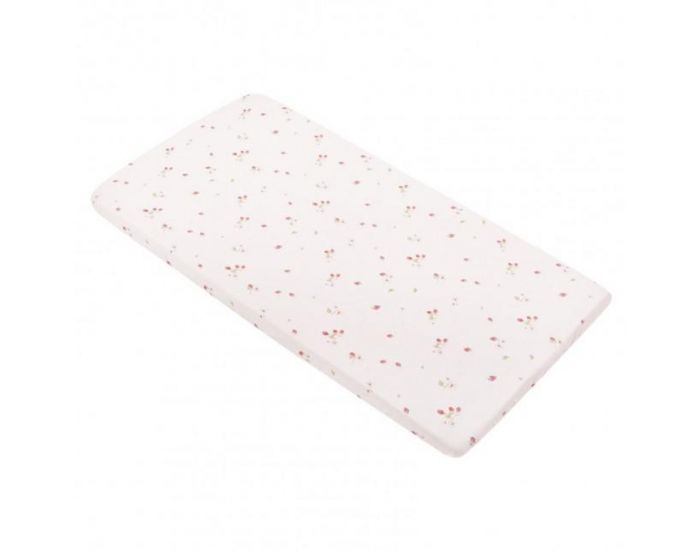 SEVIRA KIDS Drap housse bb en coton certifi - Collection Premium - Framboise