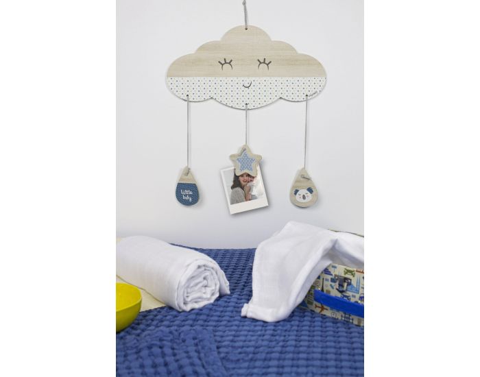 KADOLIS Porte-message Nuage en bois