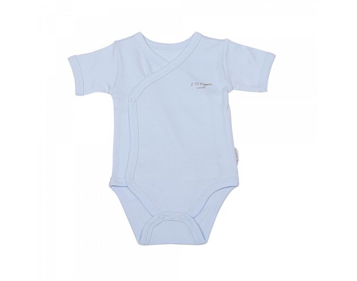 BEBESEO Body kimono bleu manches courtes