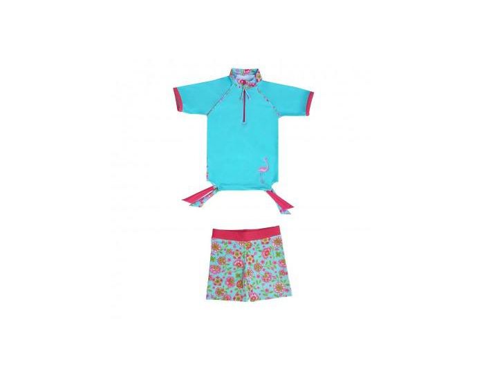 MAYOPARASOL Princesse Mayo Parasol Ensemble tee-shirt Manches Courtes et Shorty Anti Uv fille