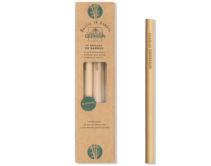  CHARLES GERMAIN COSMETICS Pailles En Bambou Biodgradable