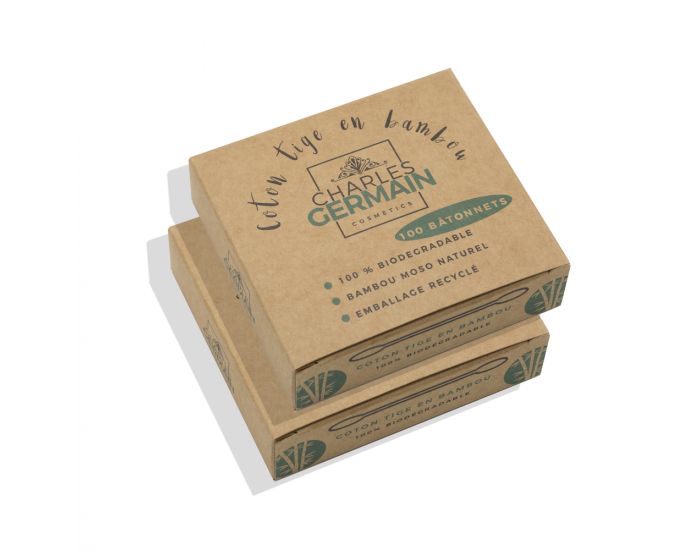  CHARLES GERMAIN COSMETICS Coton Tiges en Bambou Biodgradable 