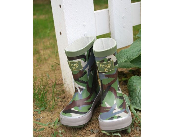 FRUGI Bottes B�b� Crocoflage en Caoutchouc Naturel