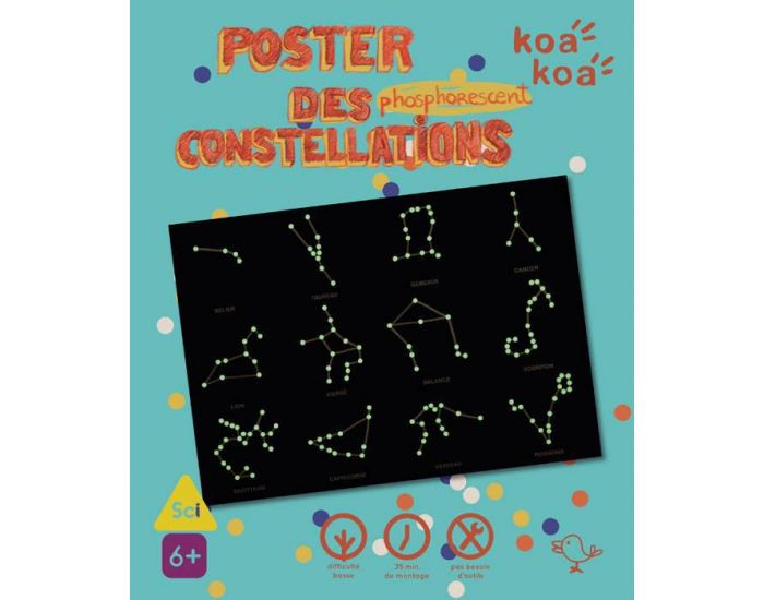 KOA KOA Poster des constellations - Ds 6 ans