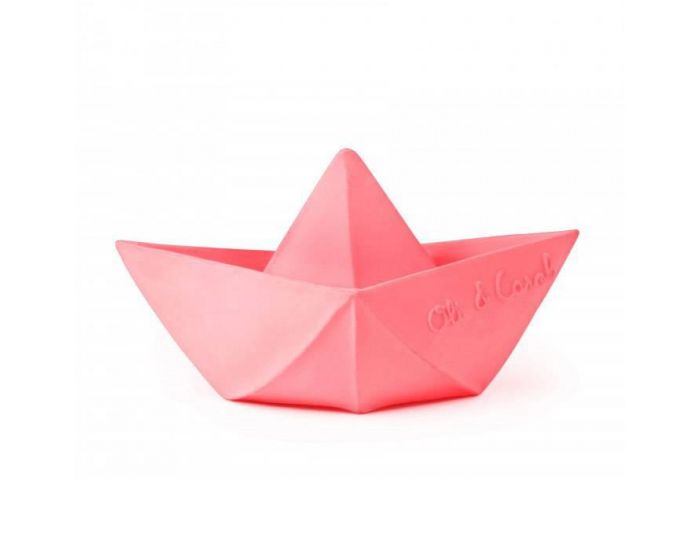 OLI & CAROL Bateau origami Rose - Jouet de bain - Oli & Carol