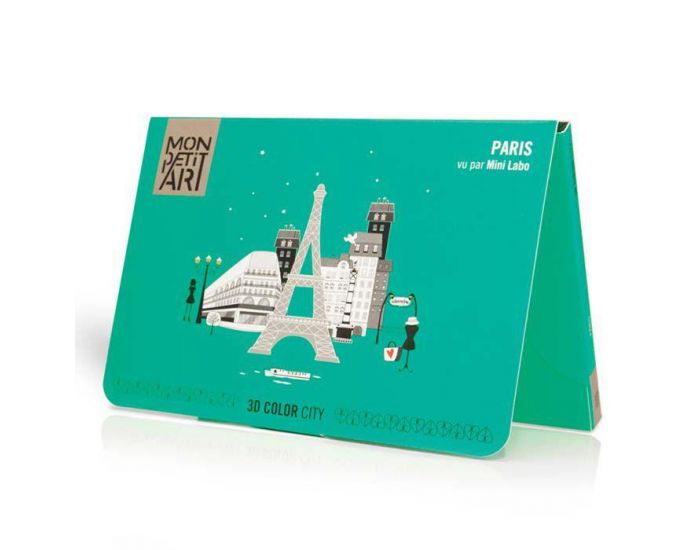 MON PETIT ART 3D color city - Paris  colorier - Ds 6 ans