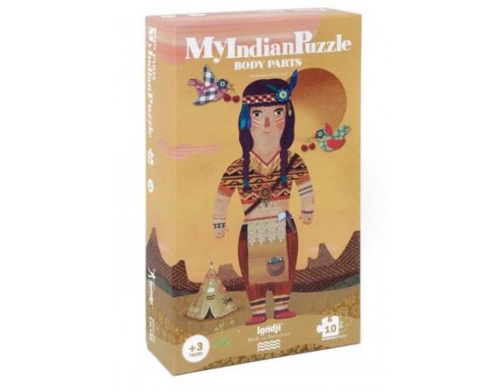 LONDJI Puzzle ducatif Indienne - Ds 3 ans
