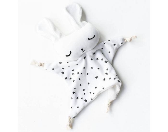 WEE GALLERY Doudou lapin Etoiles - Ds la Naissance