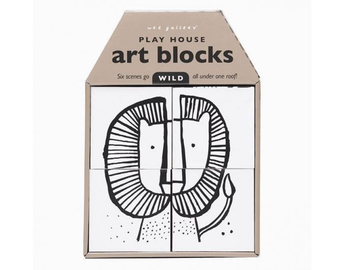 WEE GALLERY Play house - Art blocks - Ds la naissance