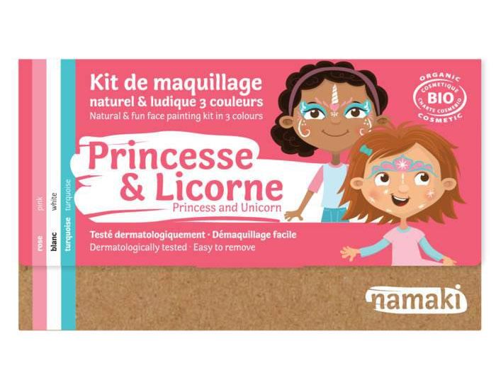 NAMAKI Kit maquillage bio 3 couleurs - Princesse et Licorne