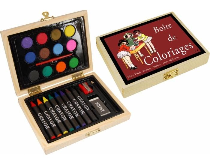 MARC VIDAL Boite de Coloriages - Ds 3 ans