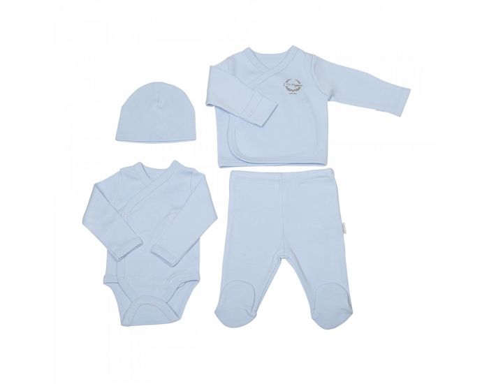 BEBESEO Kit De Naissance Prmatur Bio Bleu