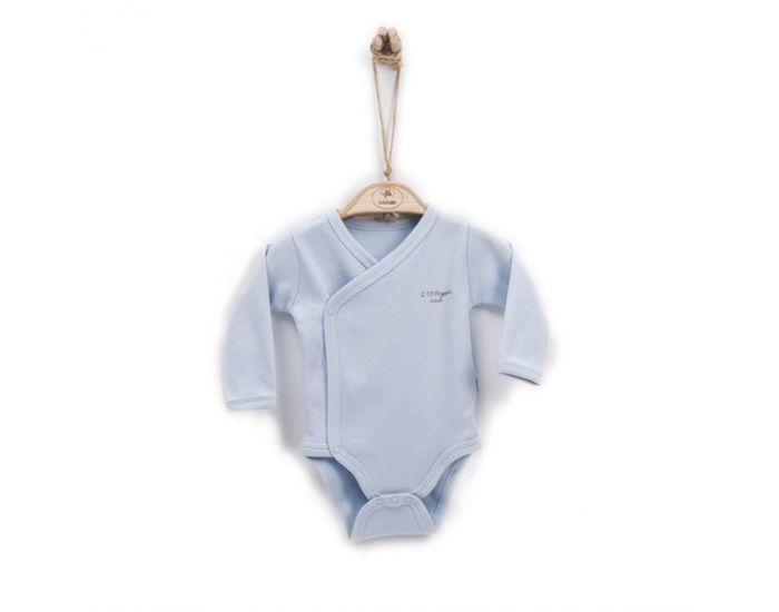 BEBESEO Body Organique Bleu Manches Longues