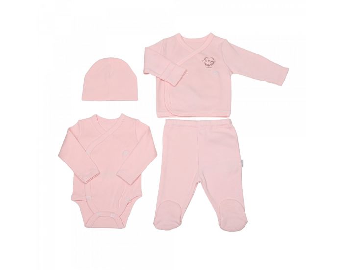 BEBESEO Kit De Naissance Prmatur Bio Rose