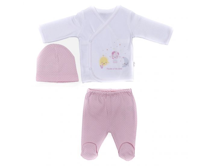 BEBESEO Kit De Naissance Nouveau N Bio Rose