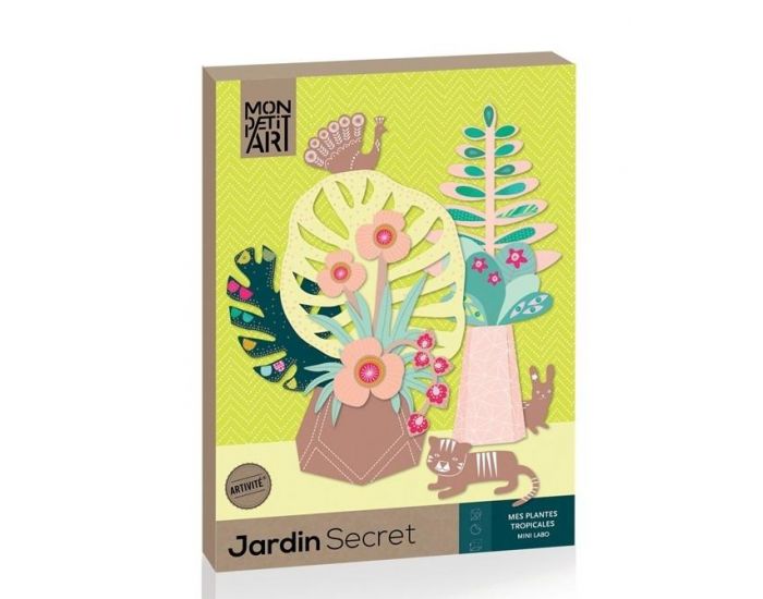 MON PETIT ART Jardin secret - Mes plantes tropicales - Ds 7 ans