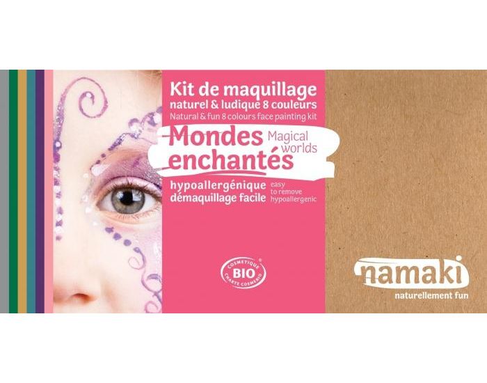 NAMAKI Kit maquillage bio 8 couleurs - Mondes enchants