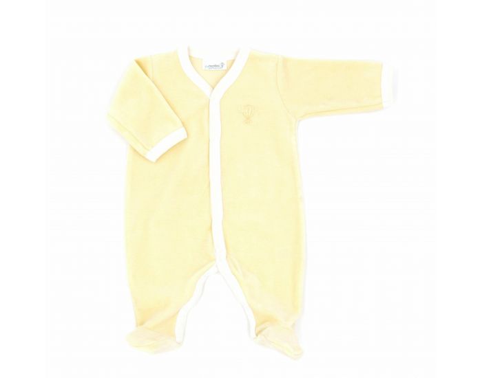 PREMIERS MOMENTS Pyjama Velours 100% coton bio - Mimosa