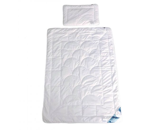 SEVIRA KIDS Couette et Oreiller Enfant - Coton Percale et Viscose de Bambou