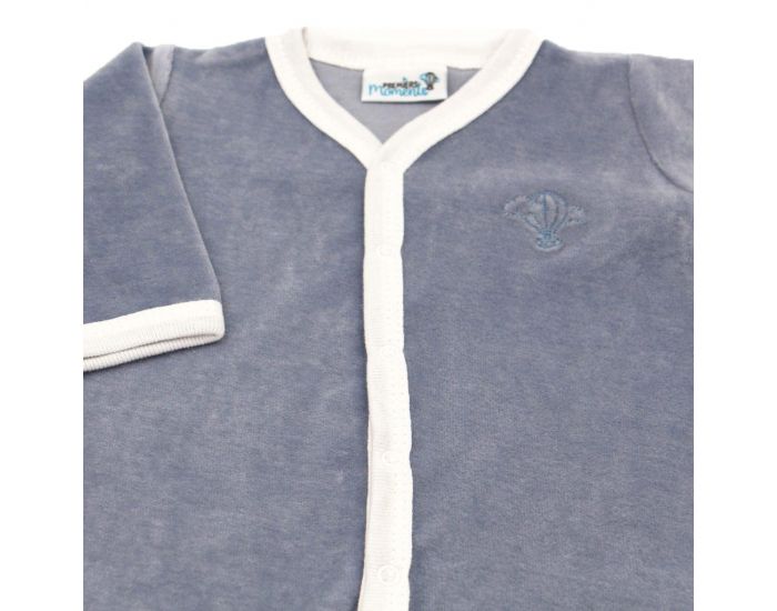 PREMIERS MOMENTS Pyjama Velours 100% coton bio - Ocan