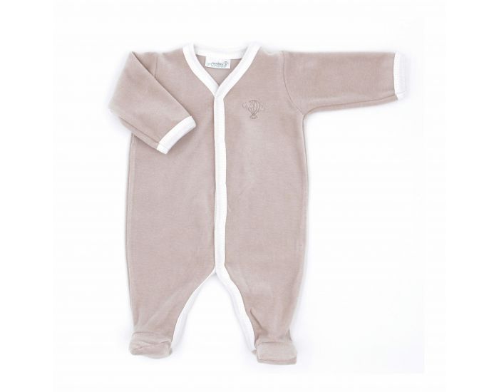 PREMIERS MOMENTS Pyjama Velours 100% coton bio- Noisette