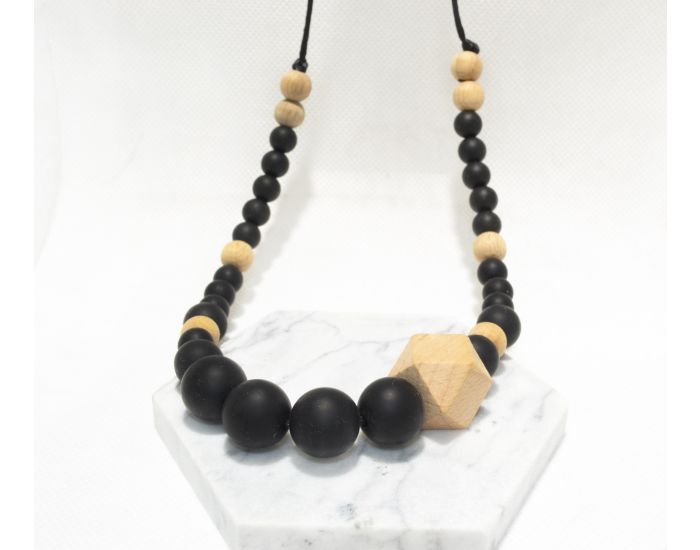 IRREVERSIBLE Collier d'allaitement silicone et Bois 