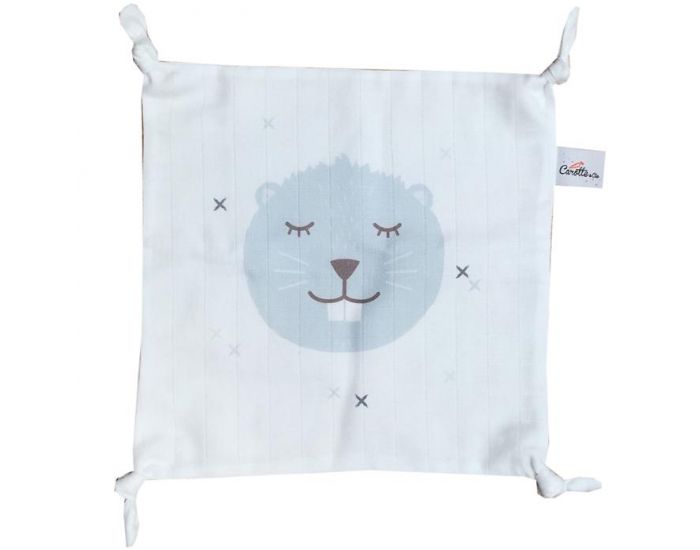 CAROTTE & CIE Doudou plat Castor - Ds la naissance 