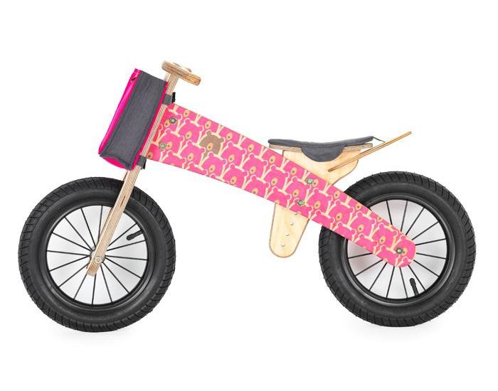DIP DAP Draisienne en Bois Kit - Ours Rose - D�s 3 ans