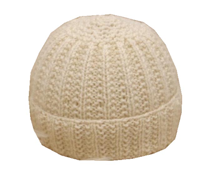 TIDOOBIO Bonnet B�b� 0-3 mois en Laine Tricot� Main