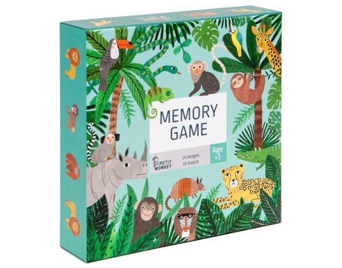 PETIT MONKEY Jeu de Memory Jungle - Ds 3 ans