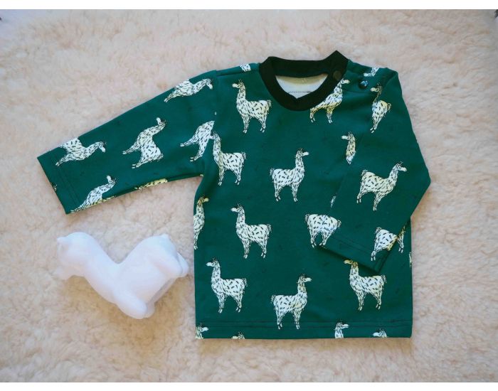 MOOMIE T-shirt Bb - Lamas Bleu