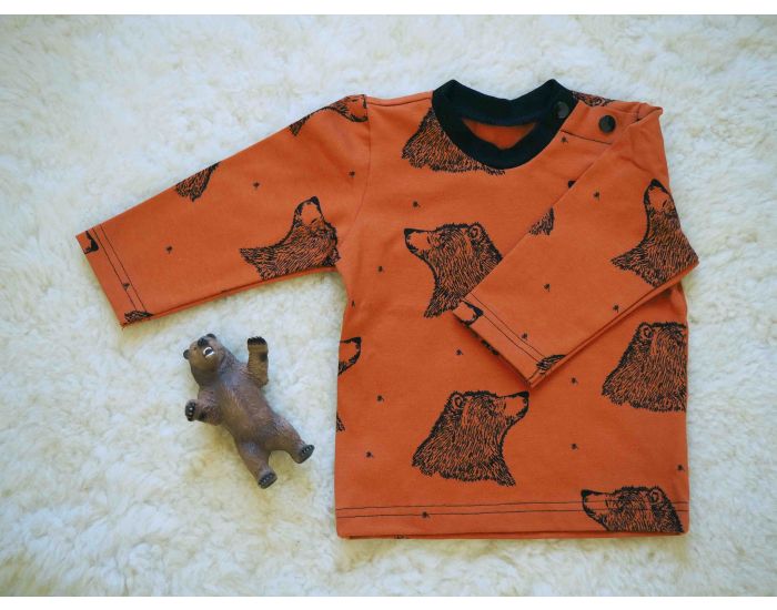 MOOMIE Tshirt bb Ours rouille