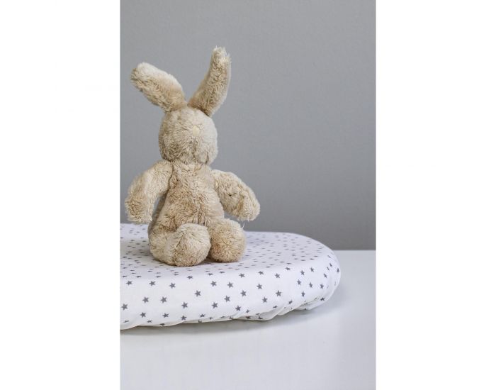 KADOLIS Drap housse Berceau/landau en Coton Bio - Etoiles Blanc