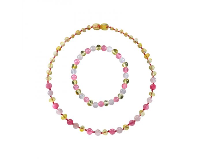  IRREVERSIBLE BIJOUX Box Bijoux d'Ambre & Quartz Rose - Maman & Bb