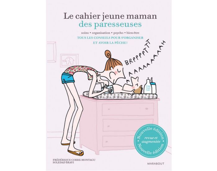 MARABOUT Livre Le cahier jeune maman des paresseuses