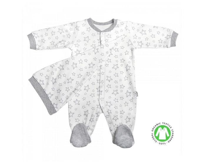 SEVIRA KIDS Dors-bien pyjama bb en coton bio avec bonnet - Active Star