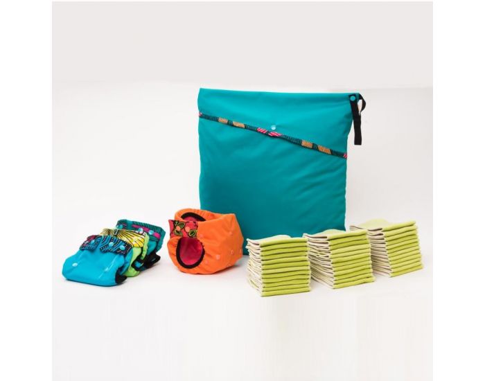 APIAFRIQUE PACK DE DEPART Couches lavables TE2 - Taille 2 (4-8kg)