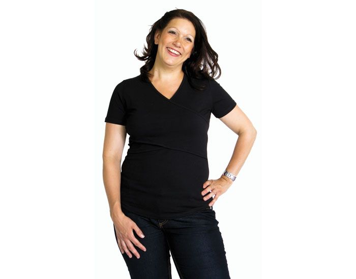 T-Shirt d'Allaitement - Noir