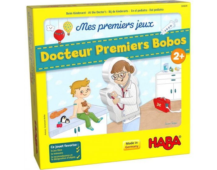 HABA Mes premiers jeux : Docteur Premiers Bobos - Ds 2 ans