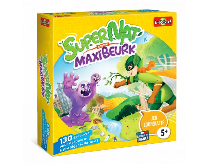 BIOVIVA SuperNat' contre Maxibeurk - Jeu Coopratif - Ds 5 ans