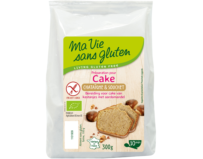 MA VIE SANS GLUTEN Cake aux Chatagnes et Souchet - 300g 