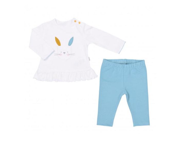 SEVIRA KIDS Ensemble Vtements Bb en Coton Biologique - Pyjama 2 Pices - Lapinou