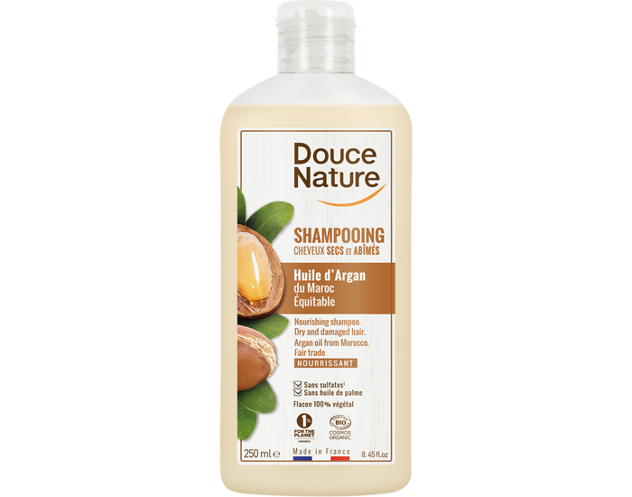 DOUCE NATURE Shampooing Nourrissant - Cheveux Secs et Abîmés - 250 ml