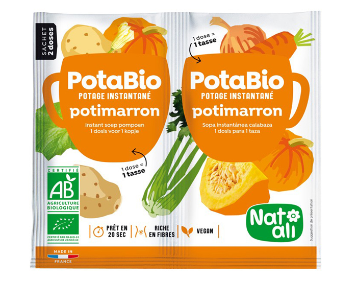 NAT-ALI PotaBio Potage Potimarron - 2 x 8.5 g