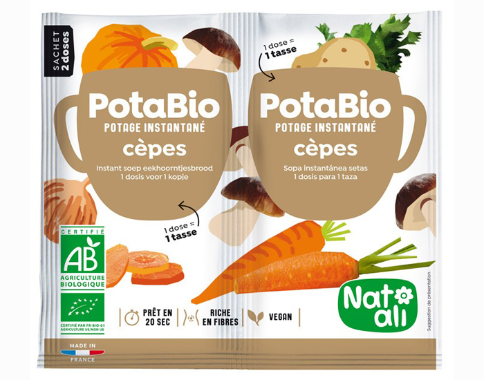 NAT-ALI PotaBio Potage Cpes - 2 x 8.5 g