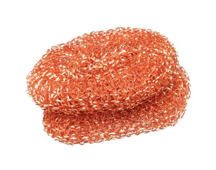 LA DROGUERIE Lot de deux ponges grattoir en cuivre - LA DROGUERIE