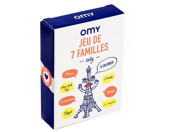 OMY Jeu de 7 familles  colorier - City - Ds 3 ans